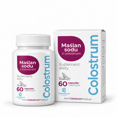 Maślan sodu z colostrum – 60 kapsułek roślinnych