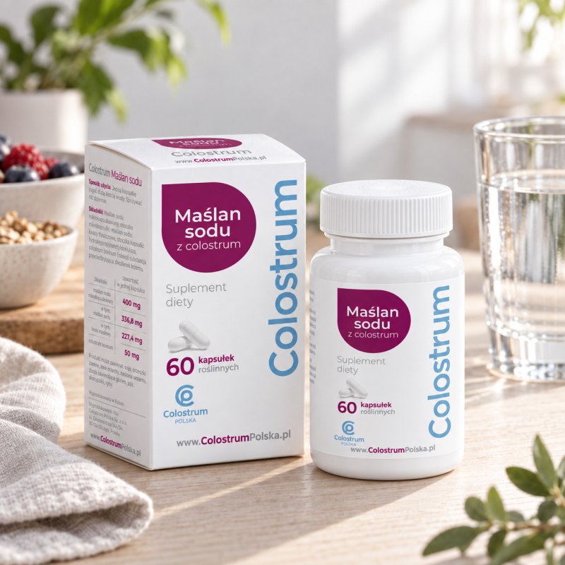 Maślan sodu z colostrum