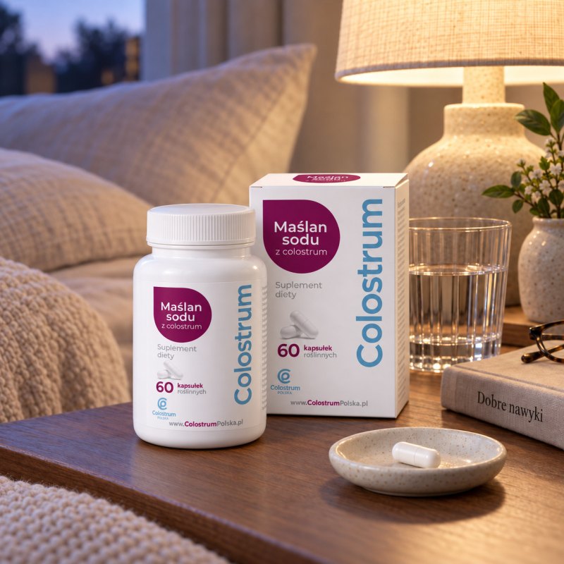 Maślan sodu z colostrum