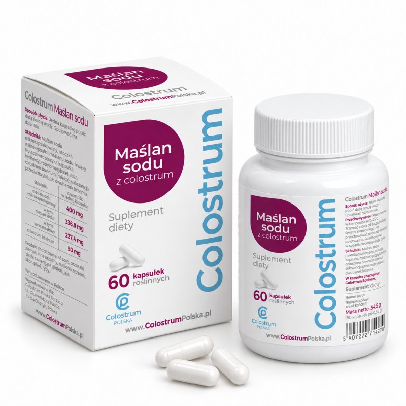 Maślan sodu z colostrum