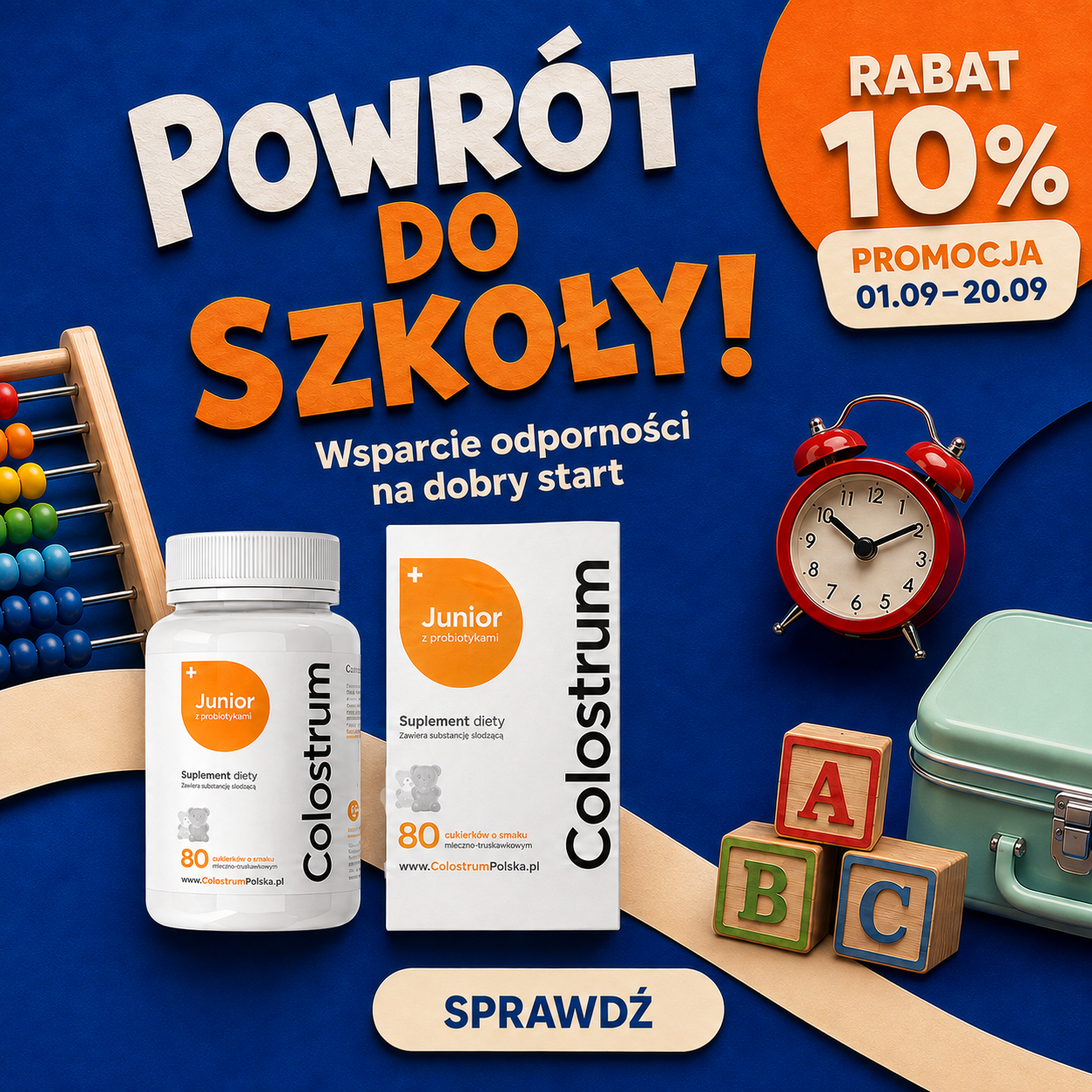 Colostrum Polska — baner promocyjny
