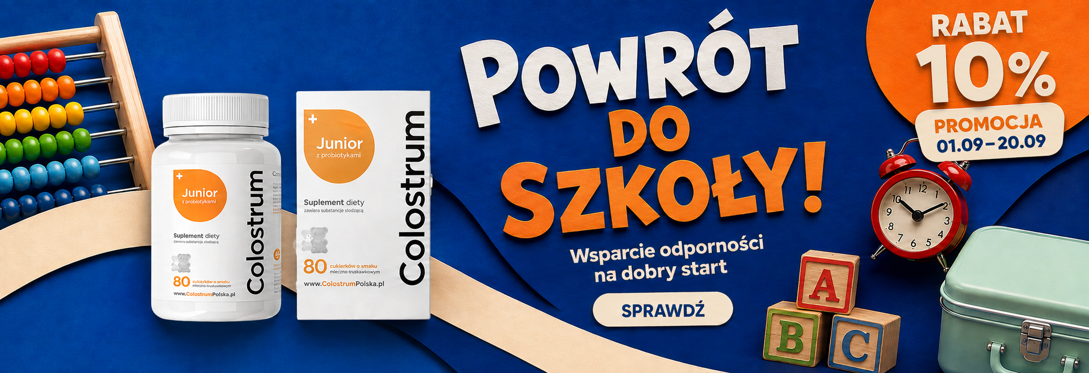 Colostrum Polska — baner promocyjny